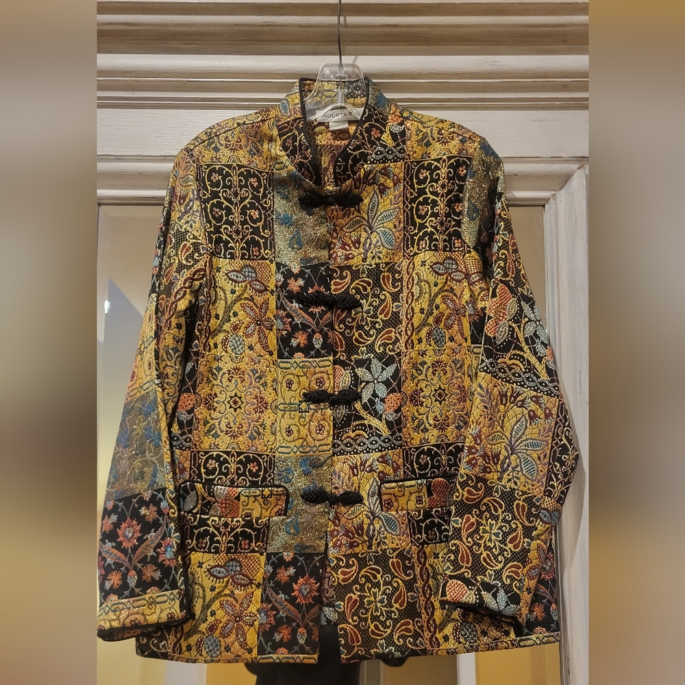 Vintage Multi-color & Metallic Gold  Industrie B. Blazer SZ LG